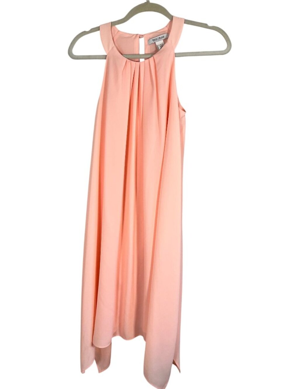 Colorful Halter Mini Dress 6‎ Pink Feminine Flowy Neutral Minimalist Preppy Chic